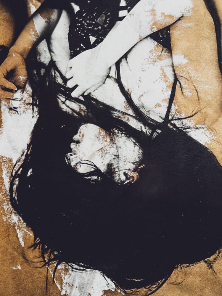 Raw Emotional Portrait by Kurosaki Sangan — canvas wall art