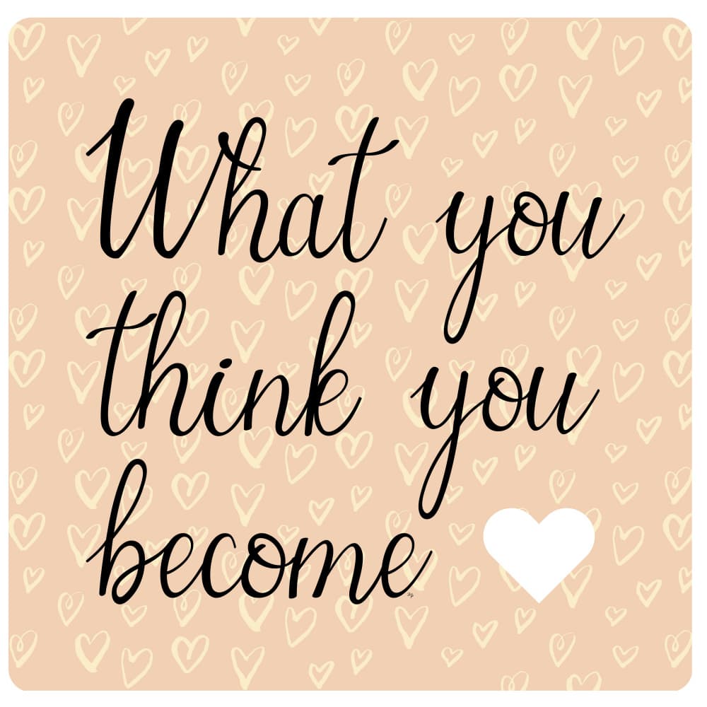 Positive Thoughts Become by Martina — canvas wall art