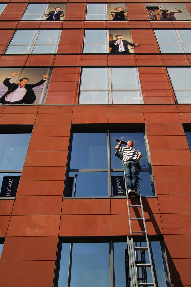 High Rise Humor by Lus Joosten — canvas wall art
