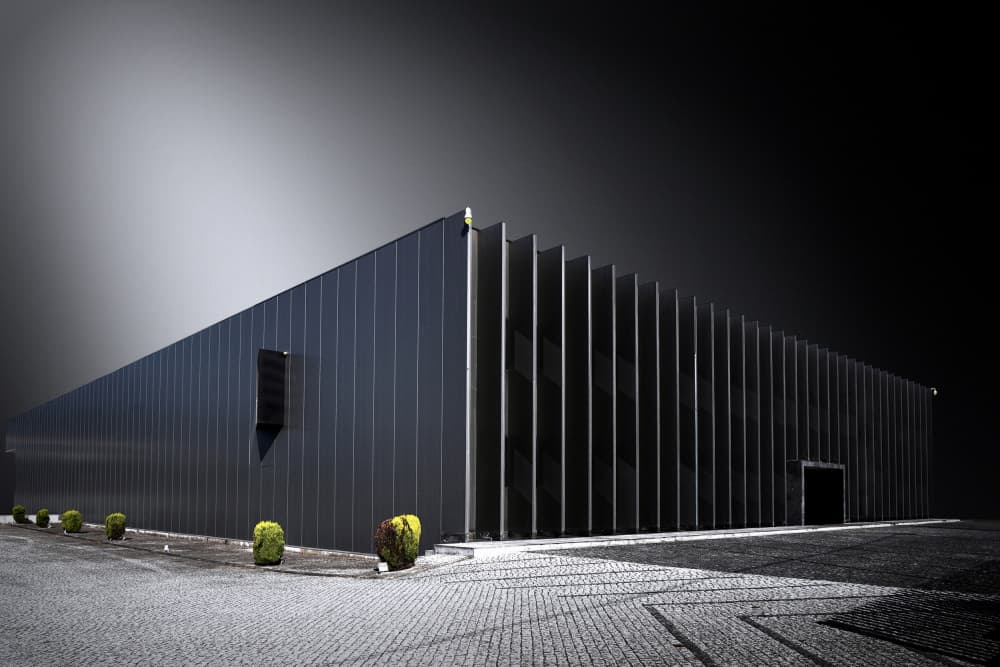 Dark Modern Structure by Jorge Pimenta — canvas wall art