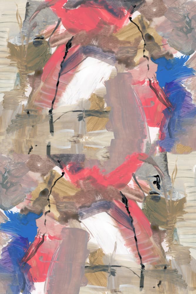 Vibrant Abstract Brushstrokes by cartissi — canvas wall art