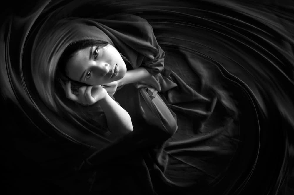 Mysterious Woman Portrait by Arief Siswandhono — canvas wall art