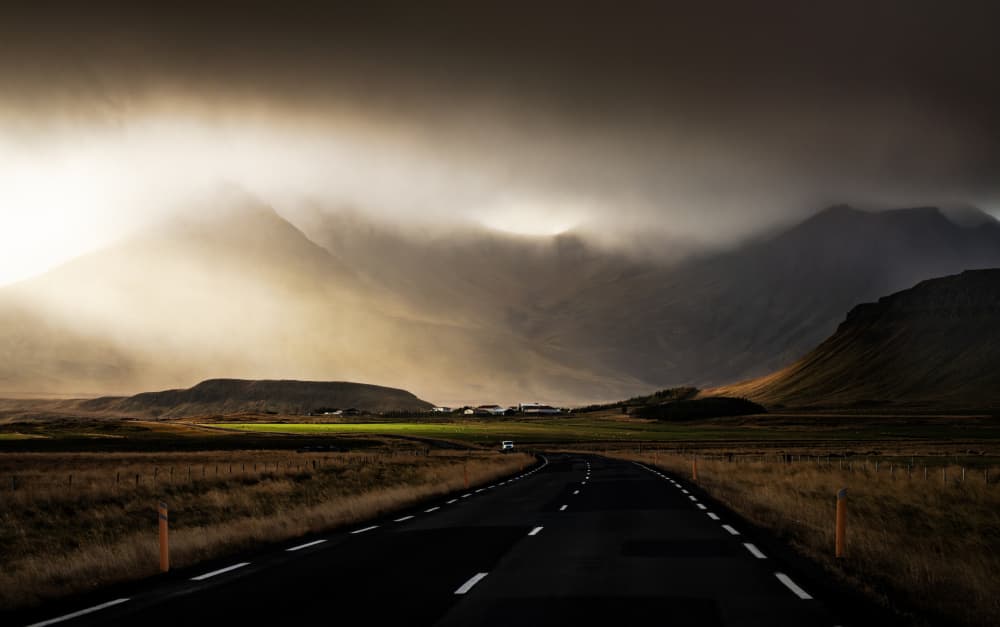 Misty Mountain Road by Wei (David) Dai — canvas wall art