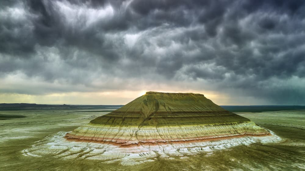 Dramatic Desert Mesa by Ricardo Gayan — canvas wall art