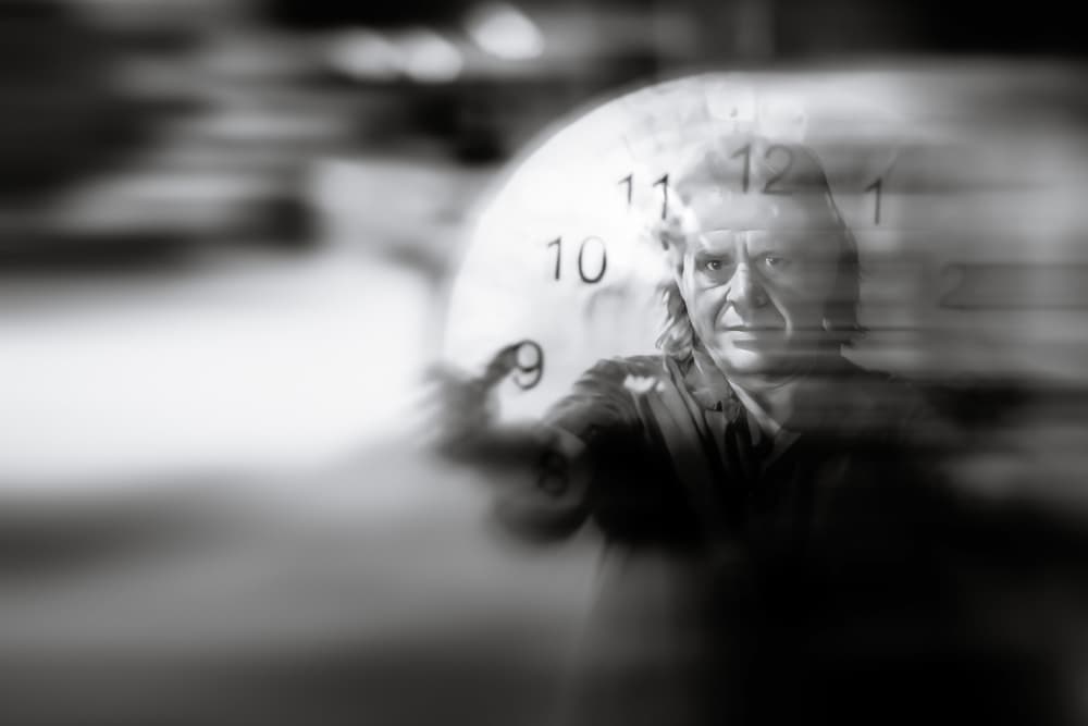 Blurred Face of Time by Steve Hermann — canvas wall art