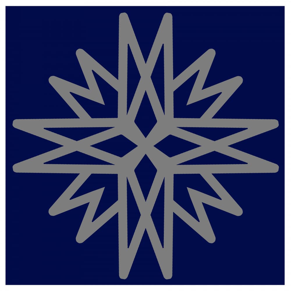 Geometric Star Pattern by casa cartissi — canvas wall art