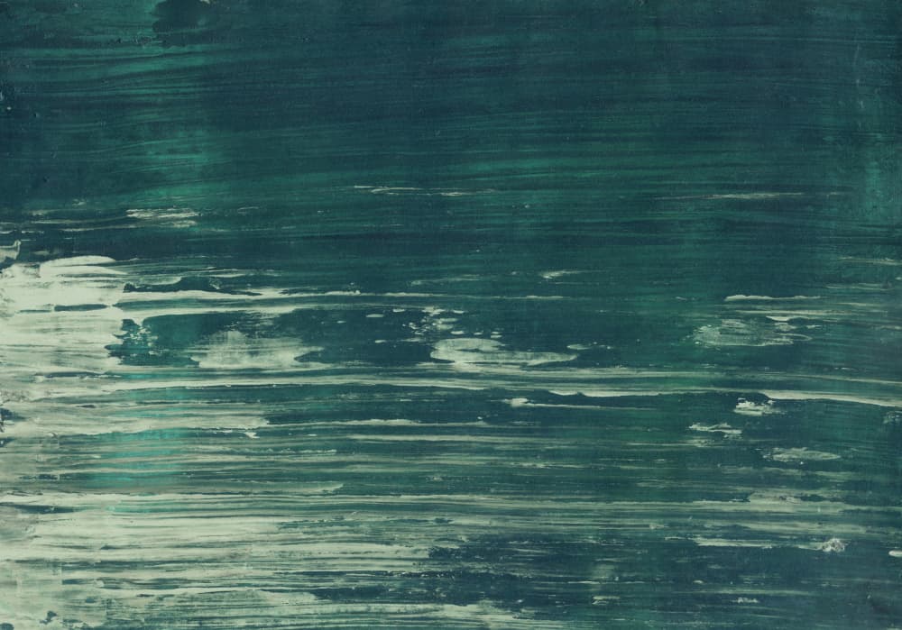 Deep Teal Water Flow by Annick — canvas wall art