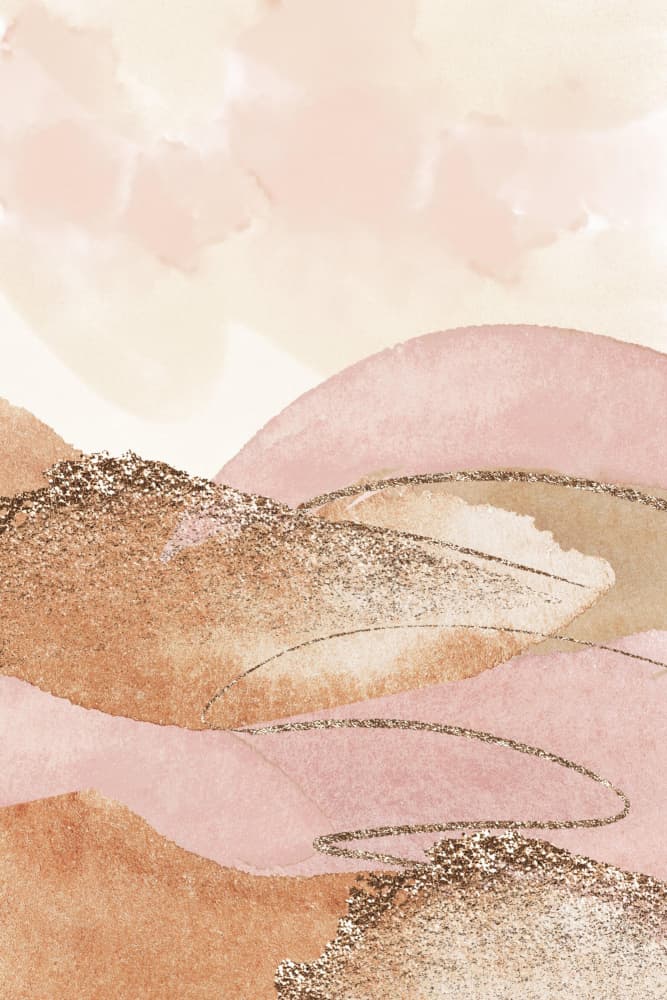 Landscape in pink-2 by Sally Ann Moss — canvas wall art
