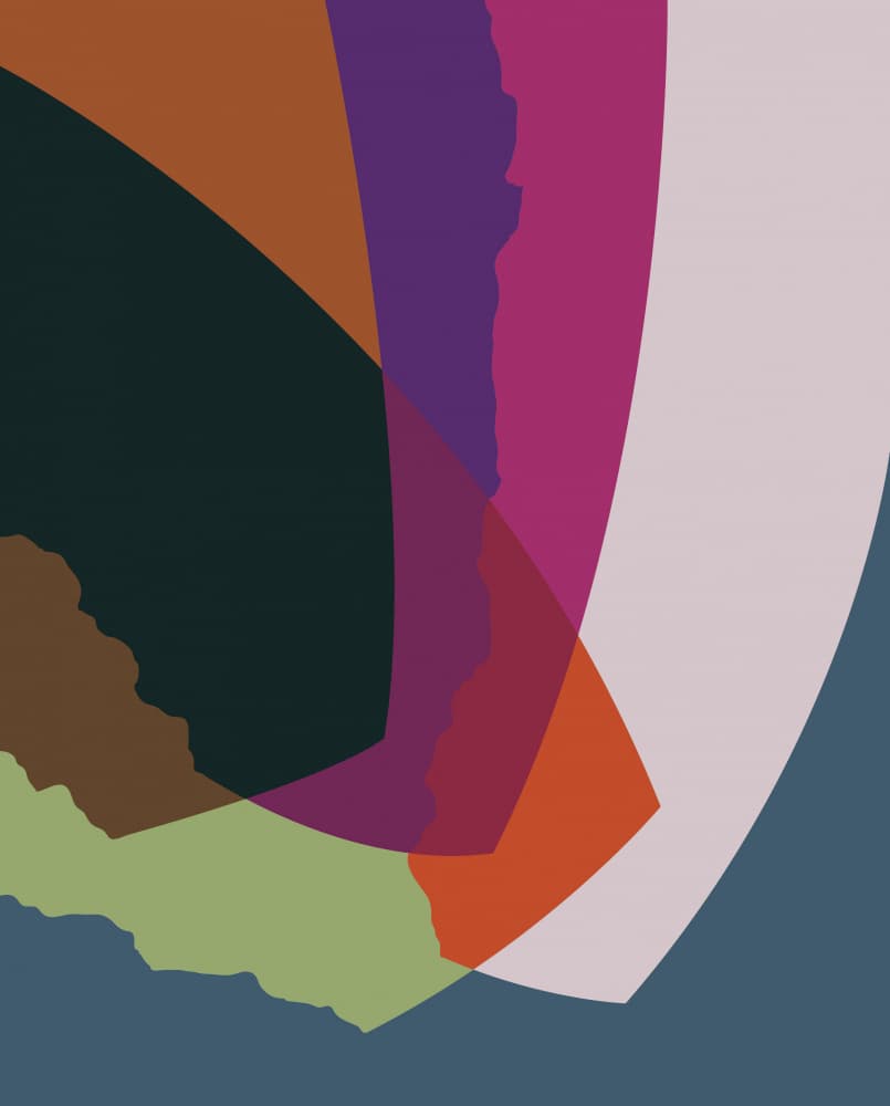 Vibrant Abstract Layers by Rafa Mateo — canvas wall art