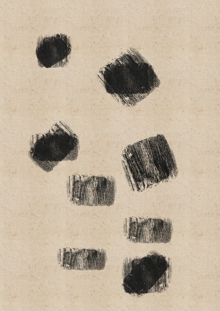 Charcoal Abstract Shapes by Nicholas — canvas wall art