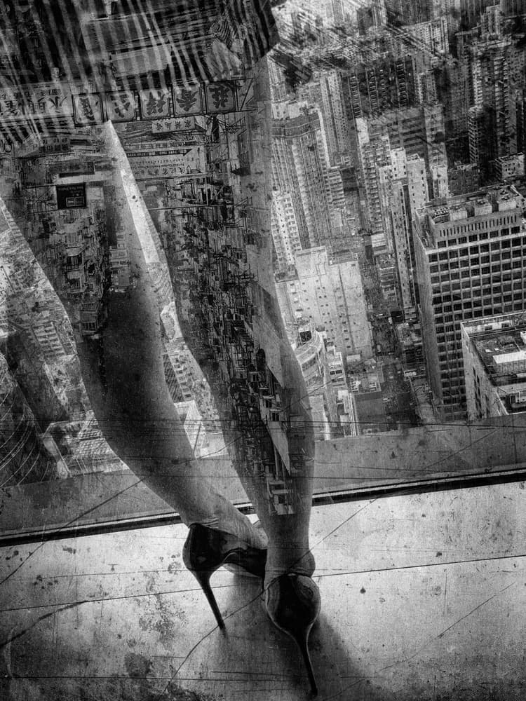 High Heels City View by Erik Schottstaedt — canvas wall art
