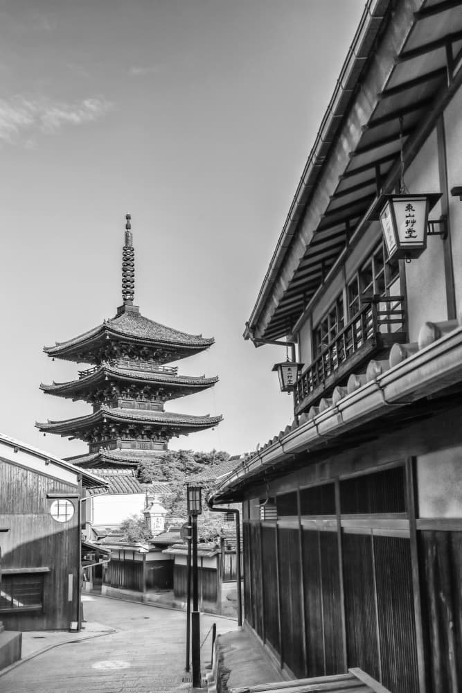 Historic Japanese Pagoda by Melanie Viola — canvas wall art