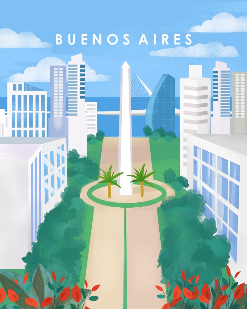 Buenos Aires by Petra Lizde — canvas wall art