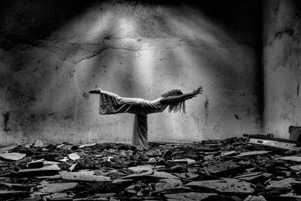 Graceful Balance in Ruins by Paulo Medeiros — canvas wall art