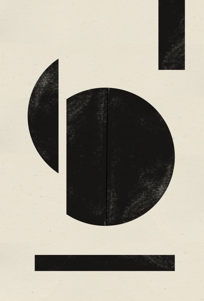 Geometric Contrast by THE MIUUS STUDIO — canvas wall art