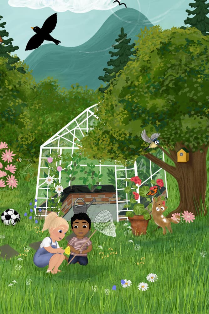 Summer Garden Adventures by EMELIEmaria — canvas wall art