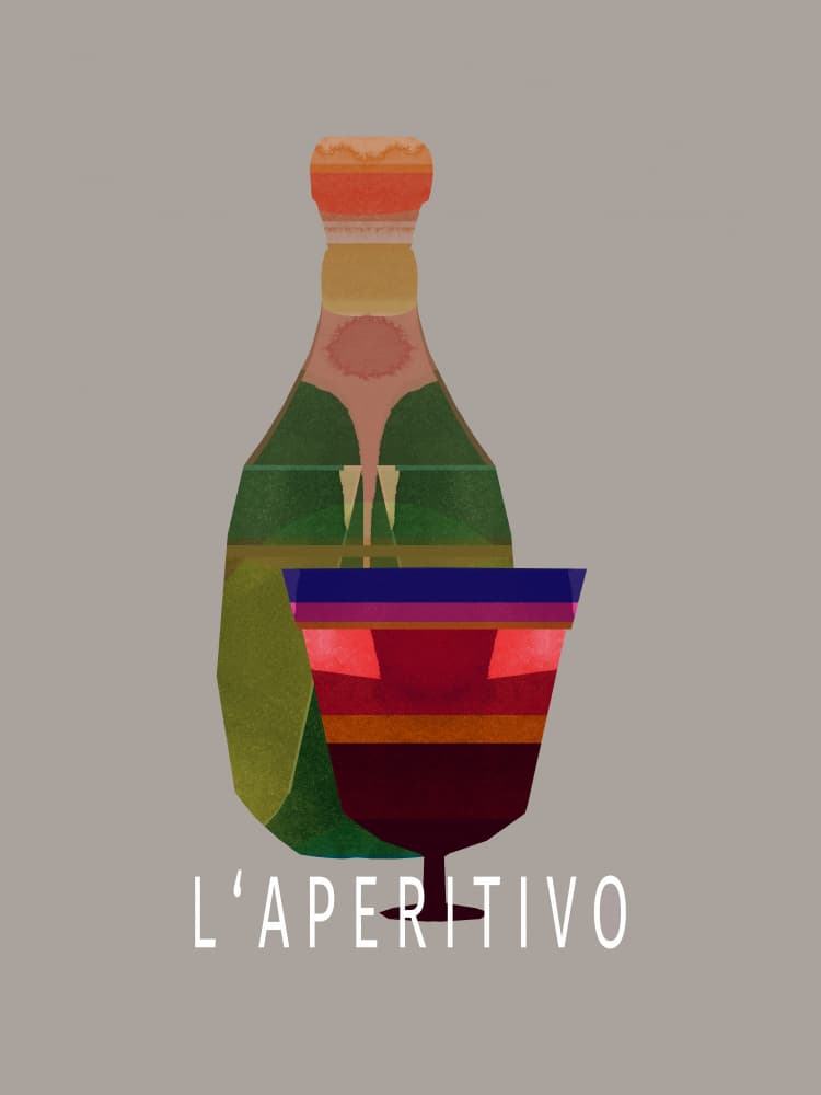 L'Aperitivo Drink by cartissi — canvas wall art