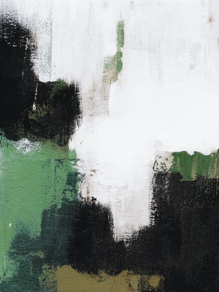 Abstract Green Landscape by Ejaaz Haniff — canvas wall art