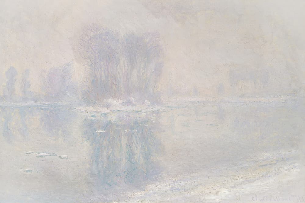 Ice Floes (1893) By Claude Monet by Claude Monet — canvas wall art