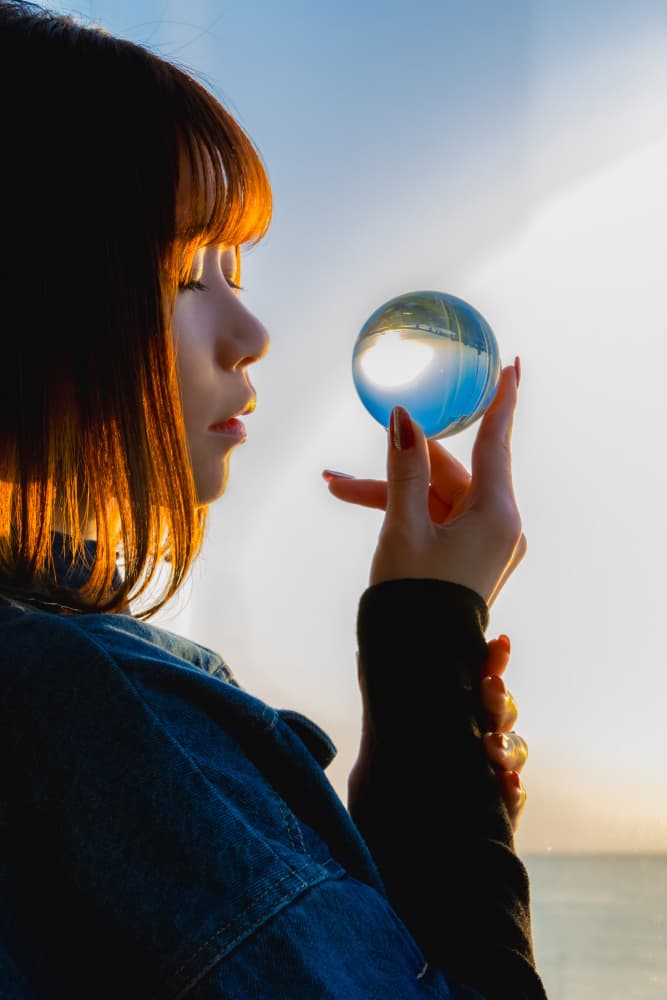 Golden Hour Sphere Reflection by Ken Masuguchi — canvas wall art