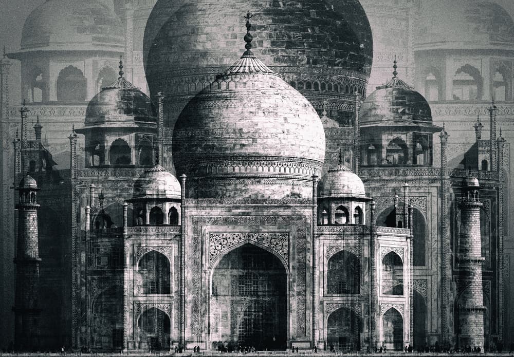 Majestic Taj Mahal by Hans-Wolfgang Hawerkamp — canvas wall art