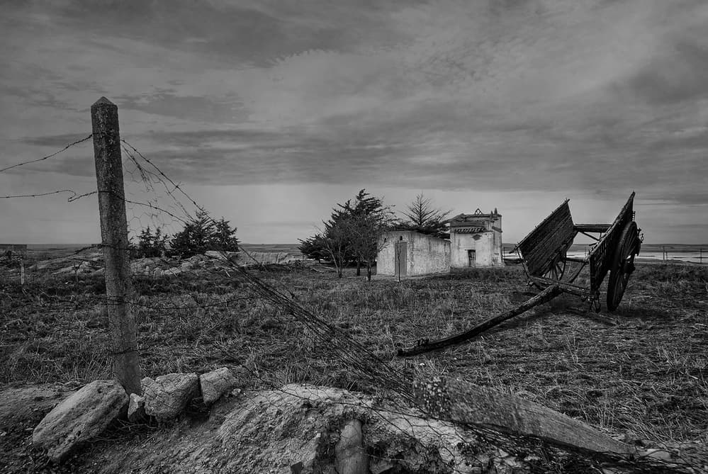 Desolate Farmhouse Landscape by Jose C. Lobato — canvas wall art