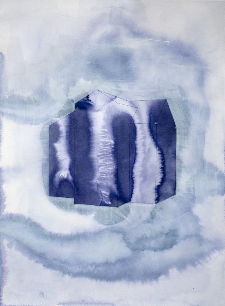 Indigo Dream House by Joshua Hoskins — canvas wall art
