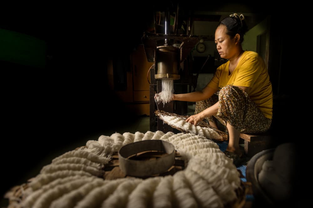 Traditional Noodle Craft by Sally Widjaja — canvas wall art