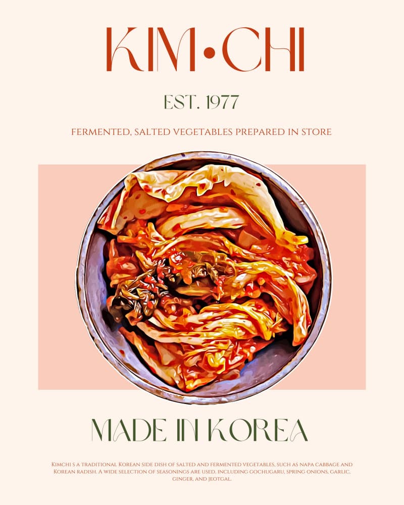 Authentic Korean Kimchi by Nazma Khokhar — canvas wall art