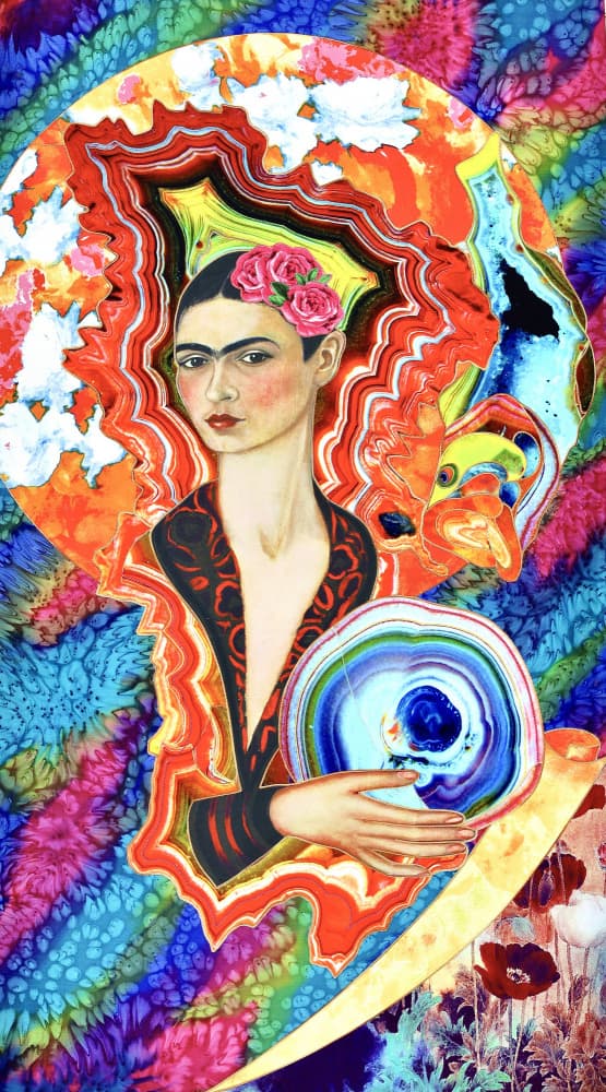 Surreal Floral Crown Woman by Kostyantin Malginov — canvas wall art