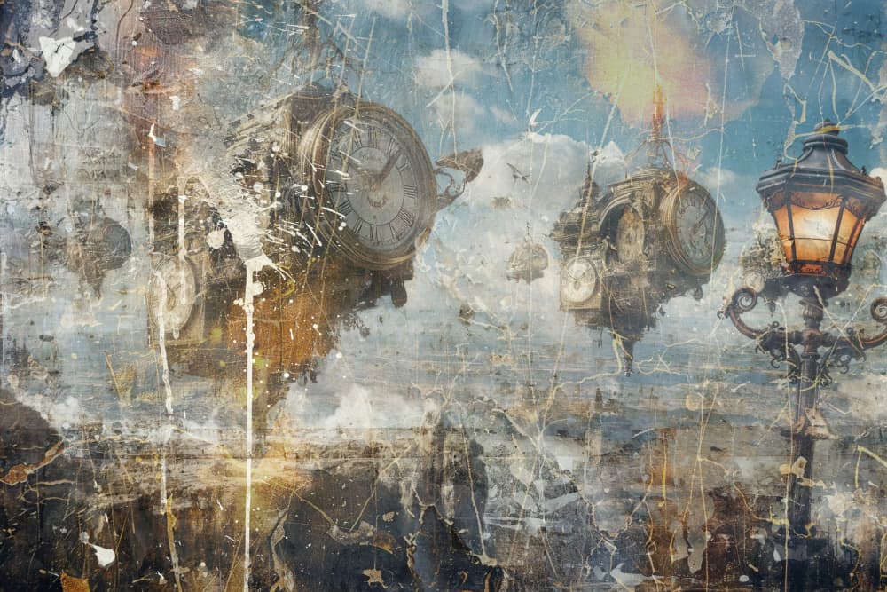 Steampunk Sky City by Rafal Kulik — canvas wall art