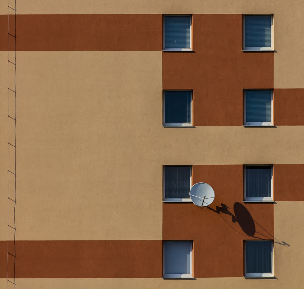 Geometric Facade Shadows by Peter Hrabinsky — canvas wall art