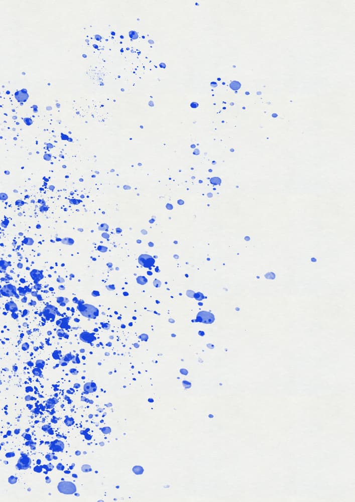 Blue Paint Splatter by Nicholas — canvas wall art