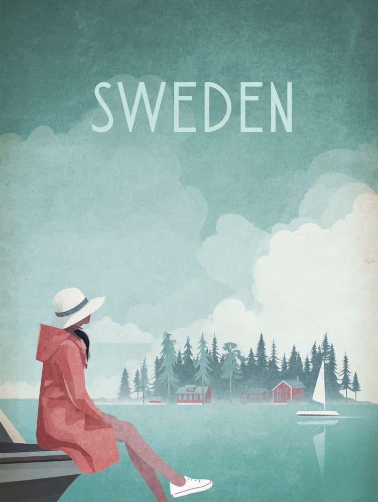 SWEDEN.png by Emel Tunaboylu — canvas wall art