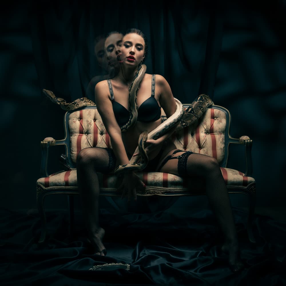 Serpent Queen by Robert Girmencea — canvas wall art