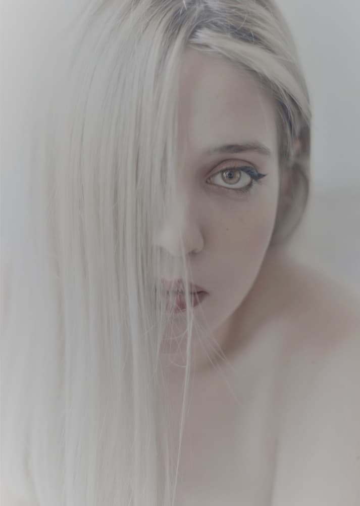 Ethereal Blonde Gaze by Cristian Andreescu — canvas wall art