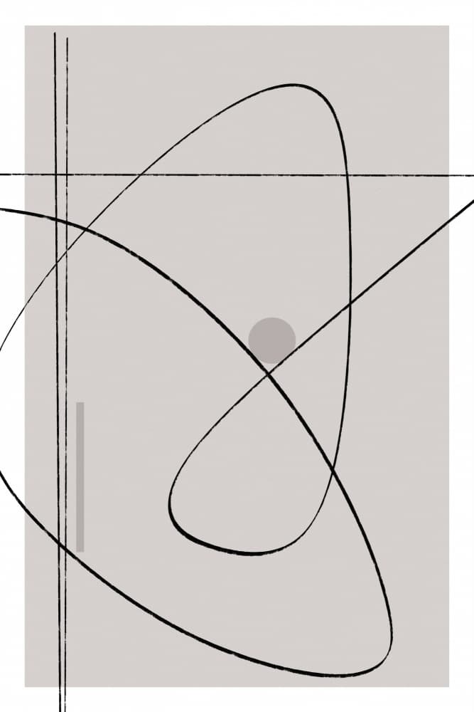 Orbiting Lines by Treechild — canvas wall art