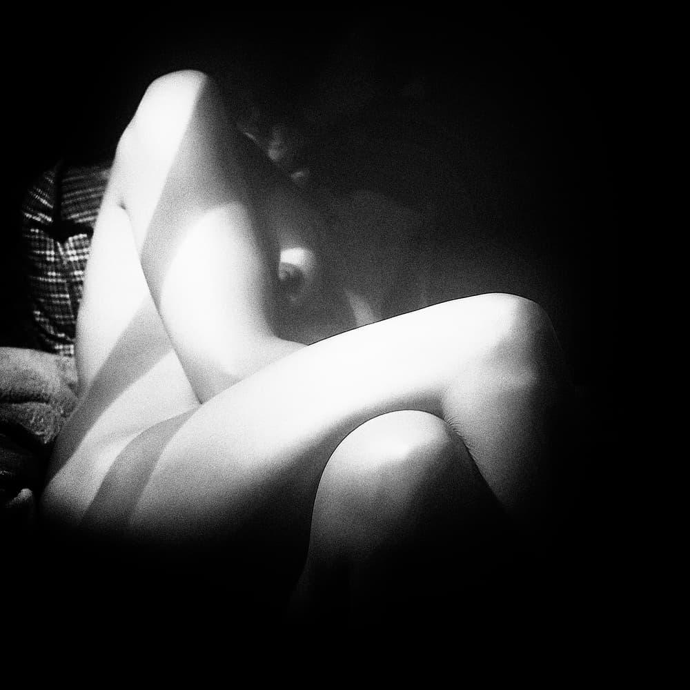 Moody Nude Figure by Bogdan Bouşcă — canvas wall art