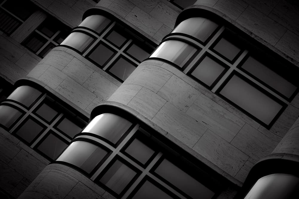 Curved Building Facade by Stefan Buder — canvas wall art