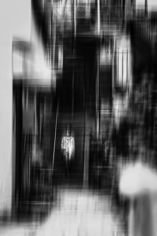 Abstract City Figure by moucorn — canvas wall art
