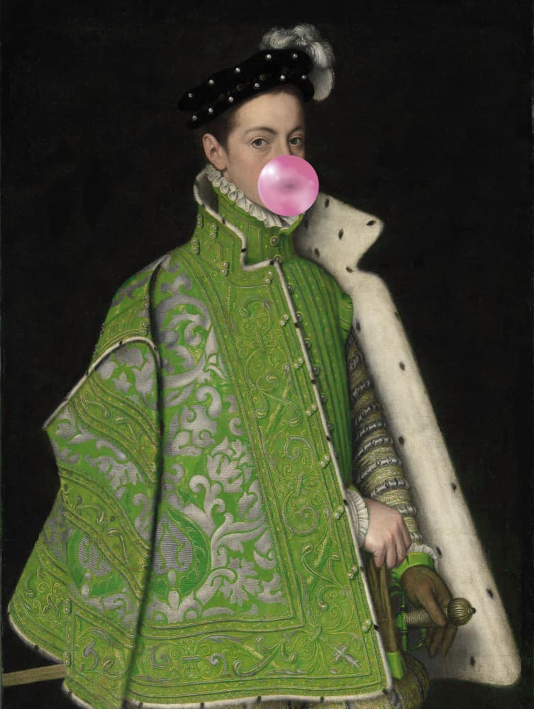 Regal Bubble Gum Pop by Talitha McQueen — canvas wall art