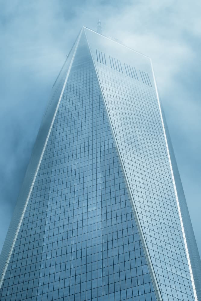 Misty Modern Tower by Damian Stopczynski — canvas wall art