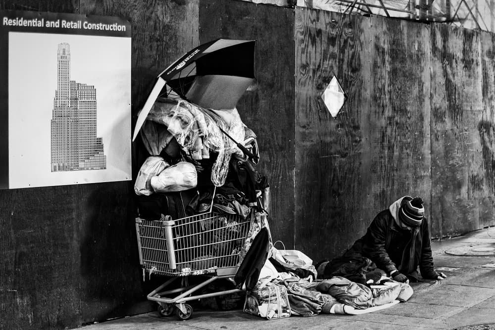 Street Life Contrast by luisfer — canvas wall art