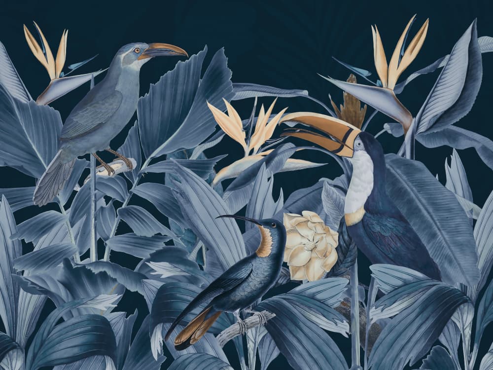 Tropical Bird Paradise by Andrea Haase — canvas wall art