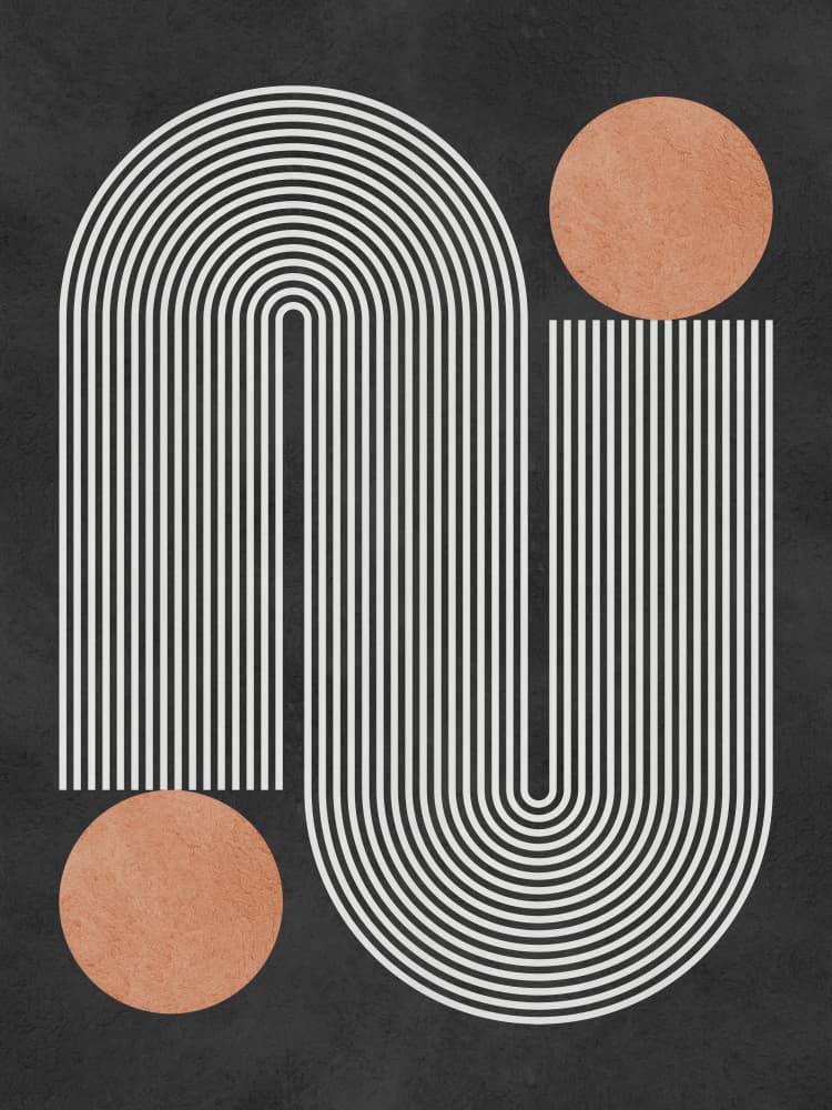 Modern Geometric Arches by Vitor Costa — canvas wall art