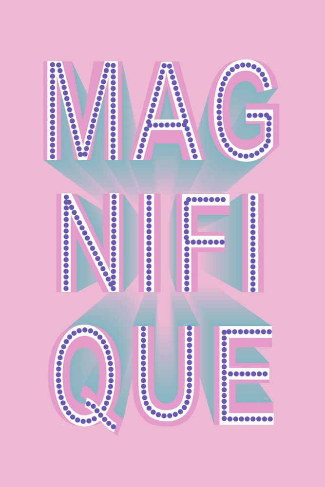 Magnifique Marquee Sign by Martina — canvas wall art