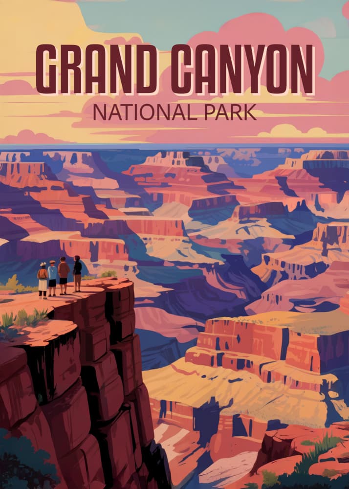 Grand Canyon Sunset View by Andreas Magnusson — canvas wall art