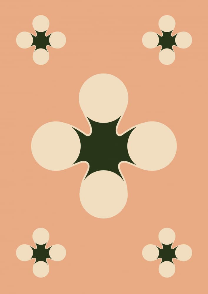 Midcentury Blossom Pattern by Natasha Playell — canvas wall art