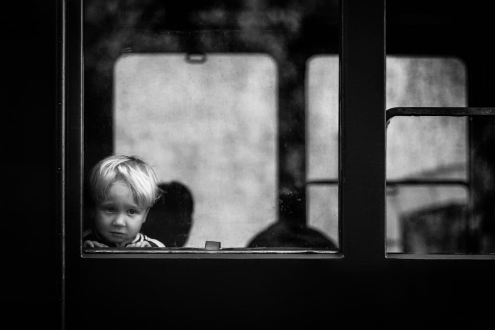 Pensive Boy At Window by António Carreira — canvas wall art