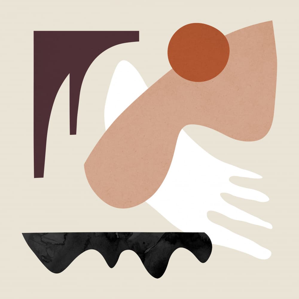 Organic Abstract Forms by Vitor Costa — canvas wall art